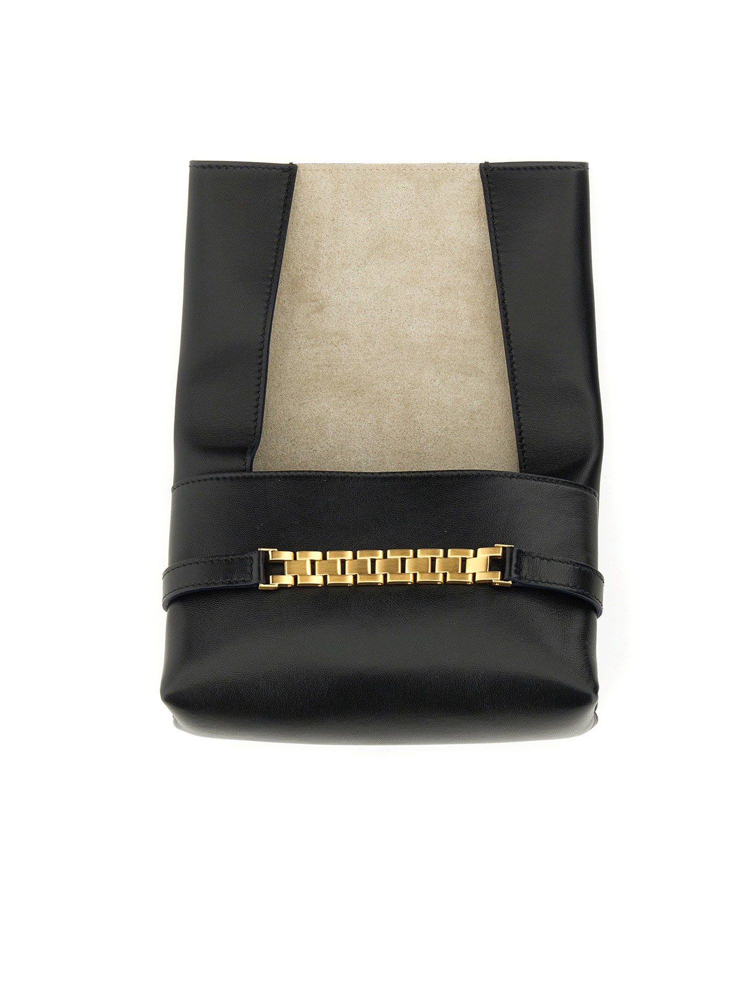 VICTORIA BECKHAM    MINI CLUTCH BAG WITH LEATHER SHOULDER STRAP