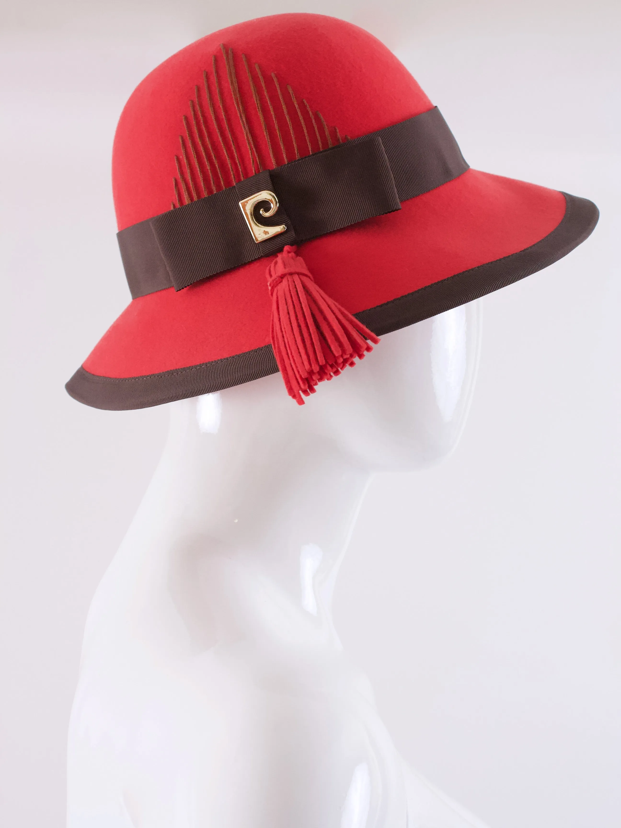 Vintage 70's PIERRE CARDIN Hat With Tassel