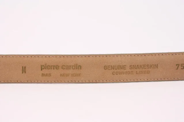 Vintage PIERRE CARDIN Pale Pink Snakeskin Belt