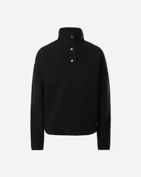 W Cragmont Fleece 1/4 Snap - Black