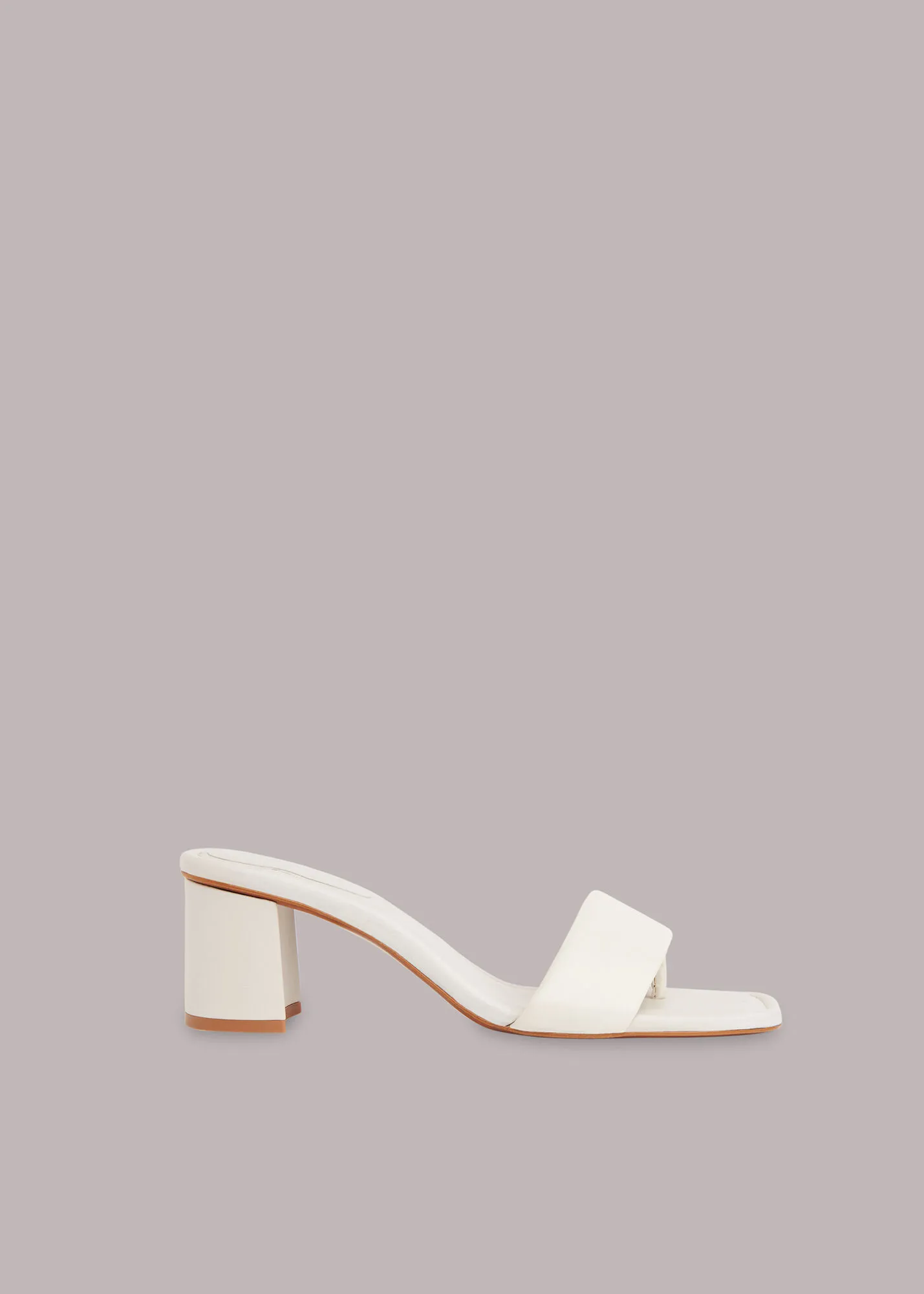 White Marie Slip On Mule