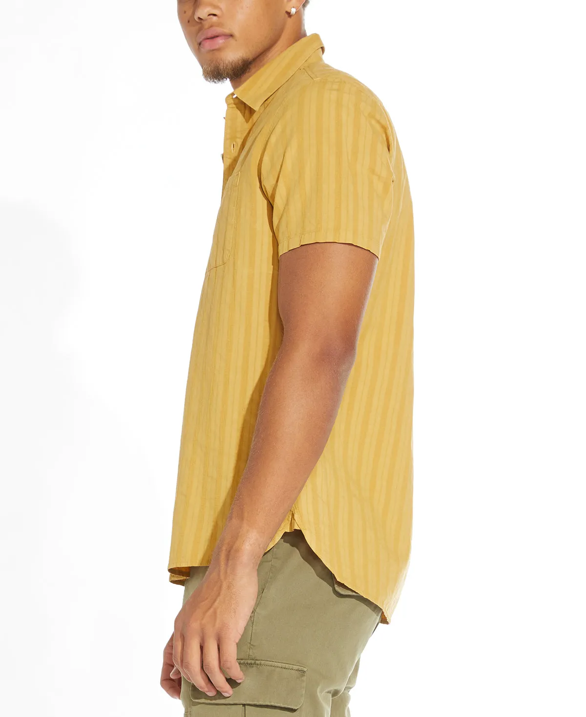 Whittier Button-Up Pocket Shirt (Mustard)