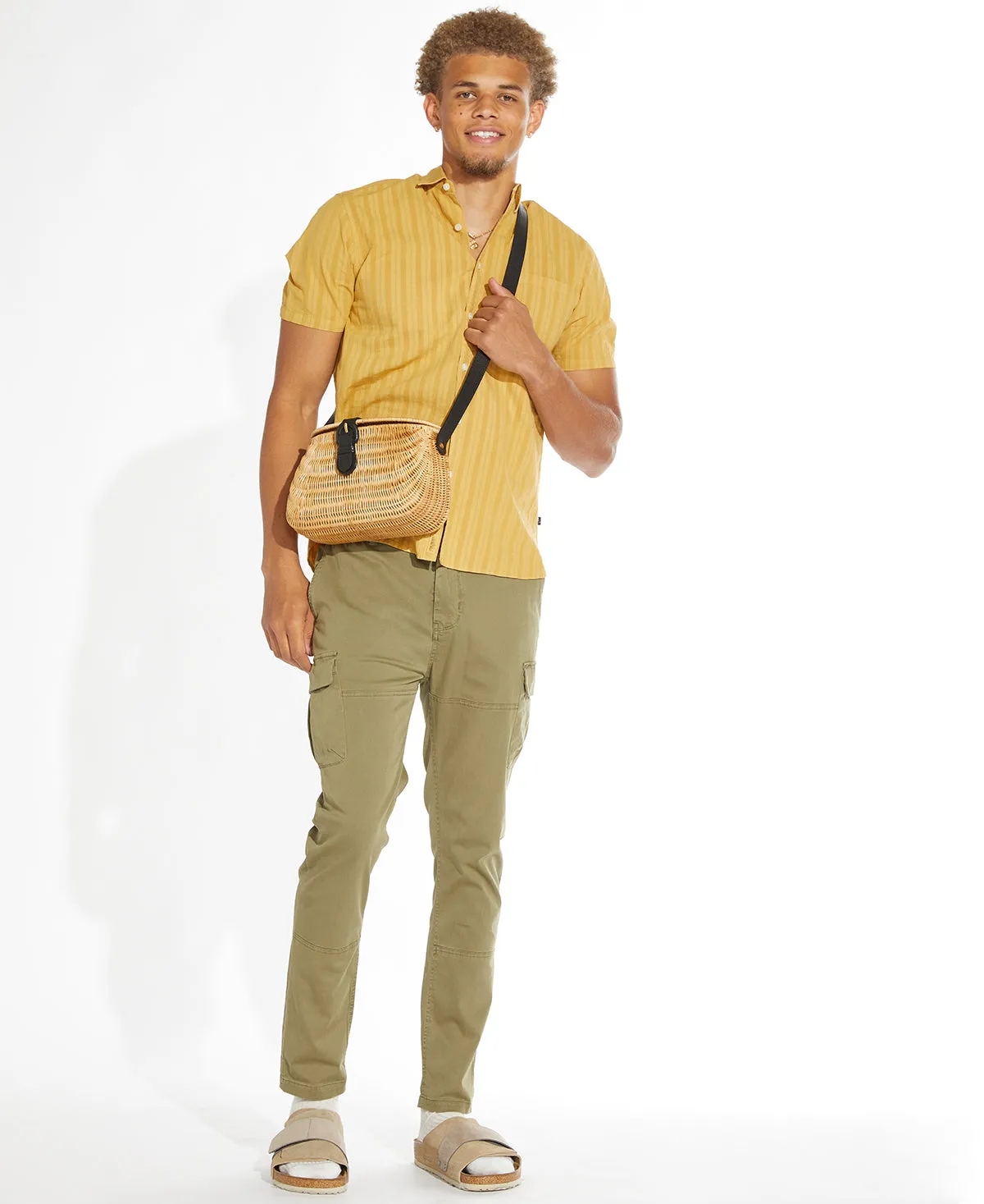 Whittier Button-Up Pocket Shirt (Mustard)