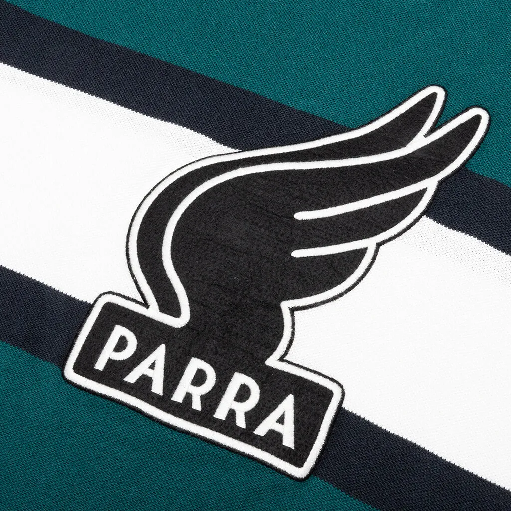 Winged Logo Polo Shirt - Teal/Off White