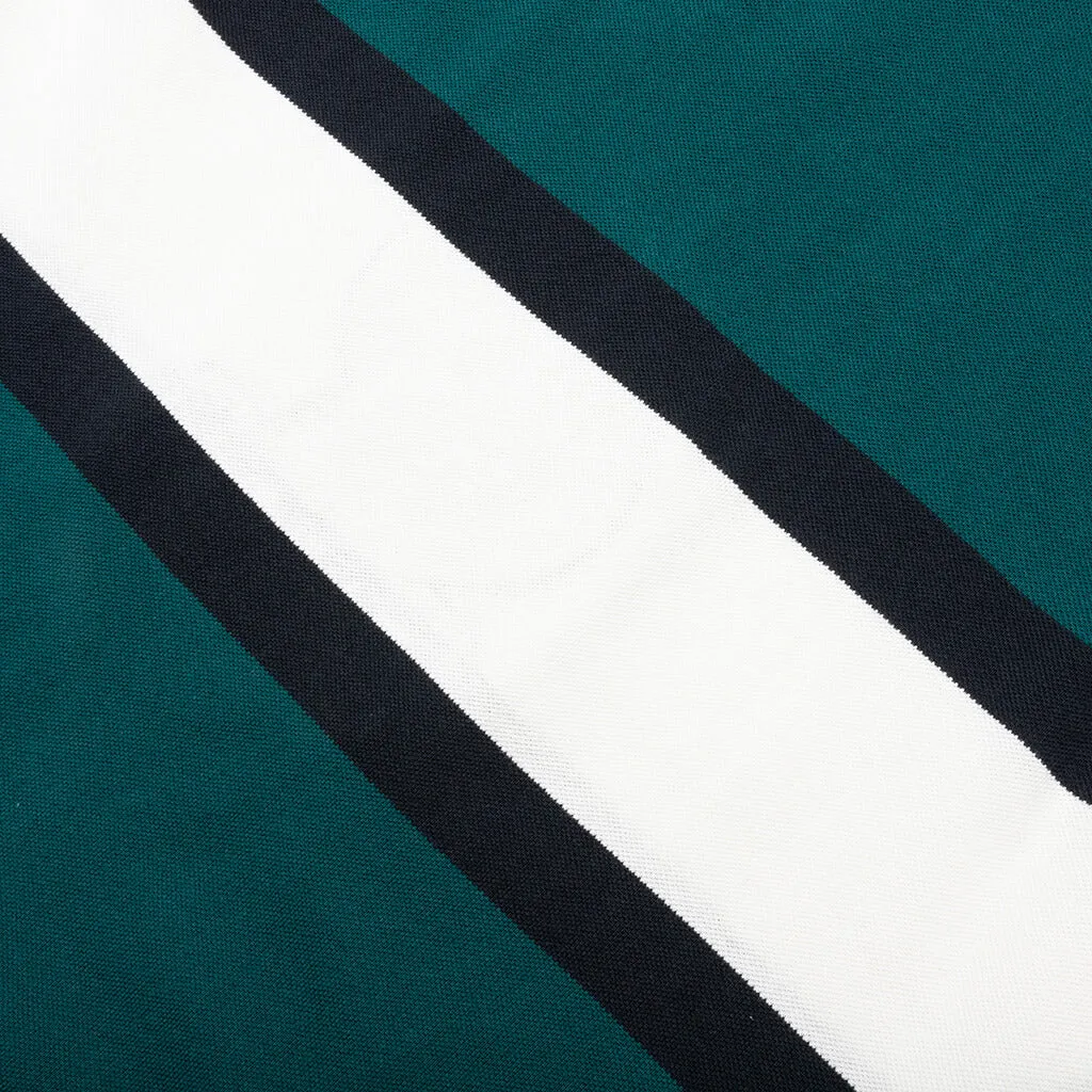 Winged Logo Polo Shirt - Teal/Off White