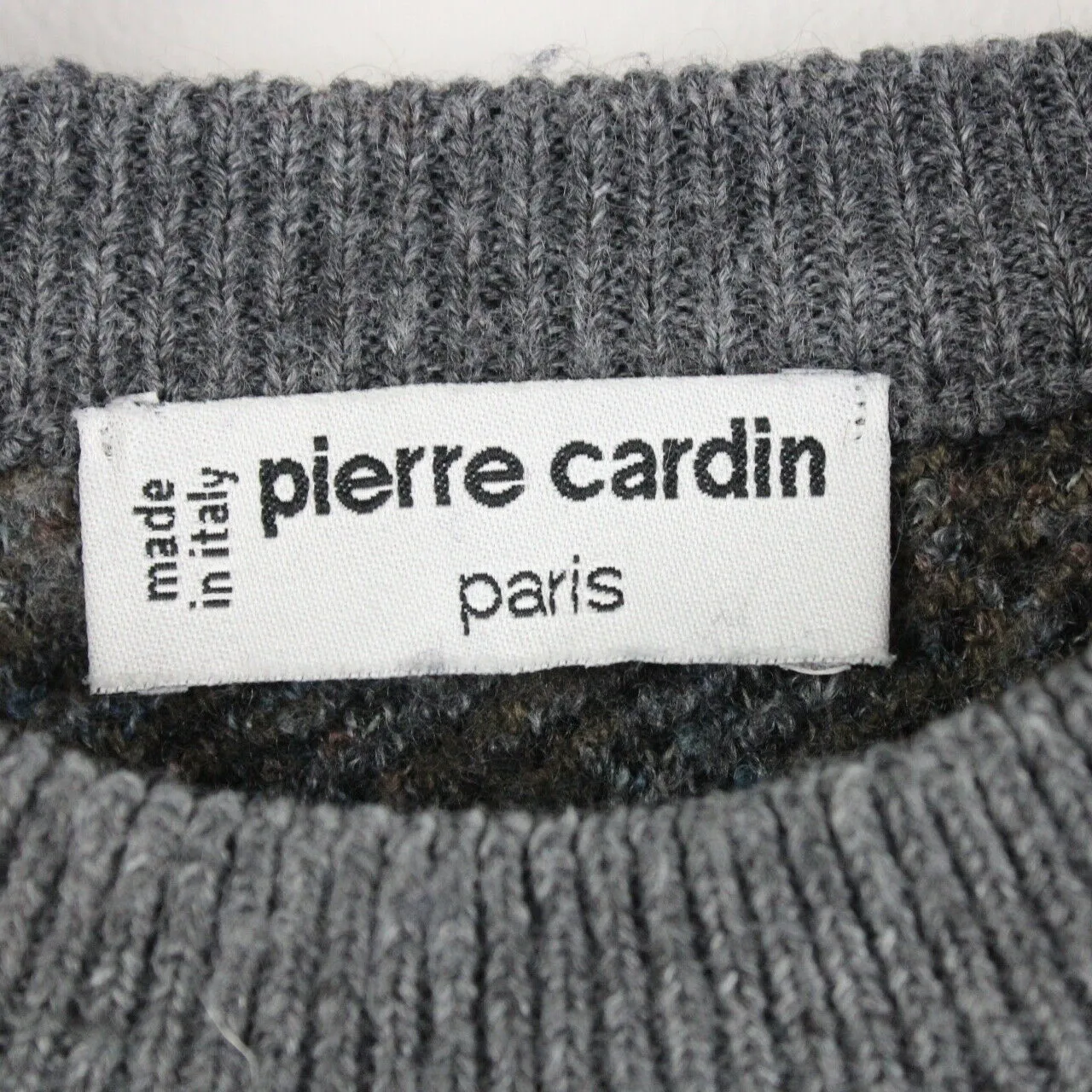 Womens PIERRE CARDIN 90s Knit Sweatshirt Multicolour | Small