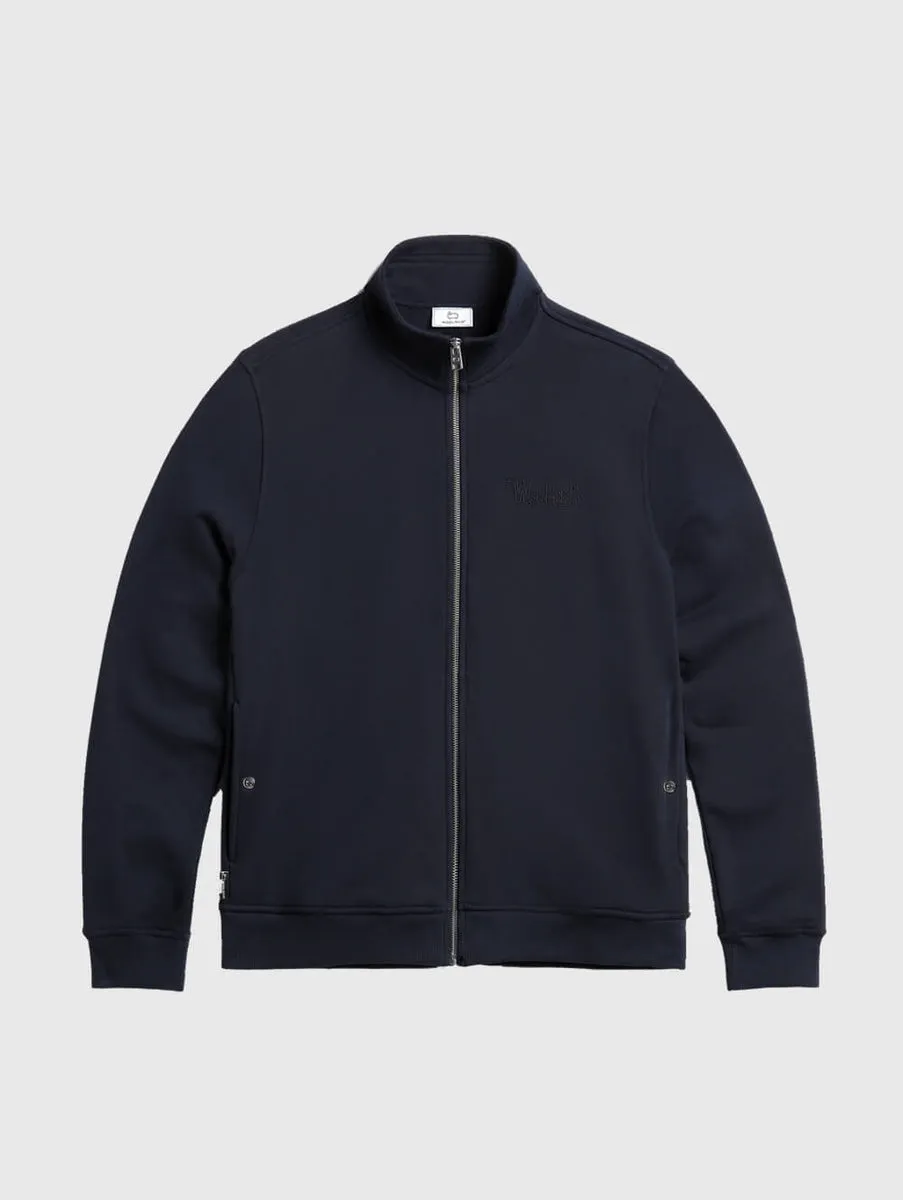 Woolrich Luxe Track Sweatshirt Melton Blue